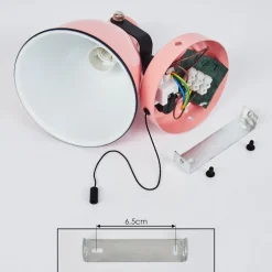 Applique Murale Selki Rose, Noir, 1 Lumiere