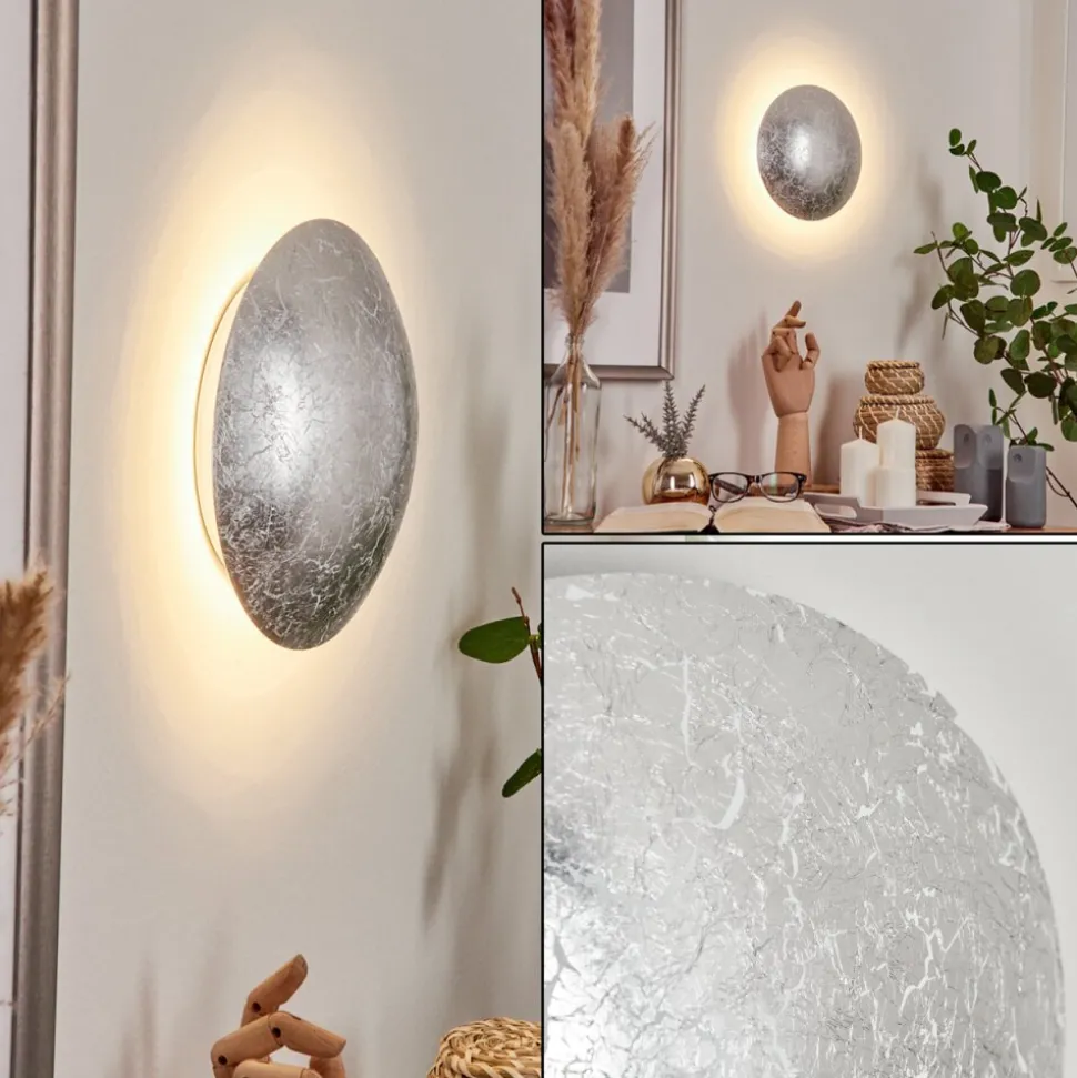Applique Murale Storkyro Led Argente, 1 Lumiere