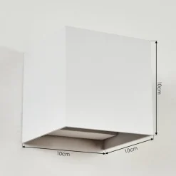 Applique Murale Strandaa Led Blanc, 2 Lumieres