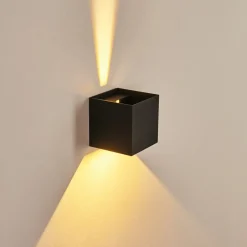 Applique Murale Strandaa Led Noir, 2 Lumieres