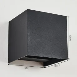 Applique Murale Strandaa Led Noir, 2 Lumieres
