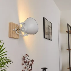 Applique Murale Svanfolk Brun, Blanc, 1 Lumiere