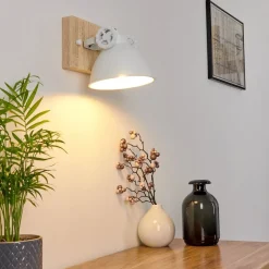 Applique Murale Svanfolk Brun, Blanc, 1 Lumiere