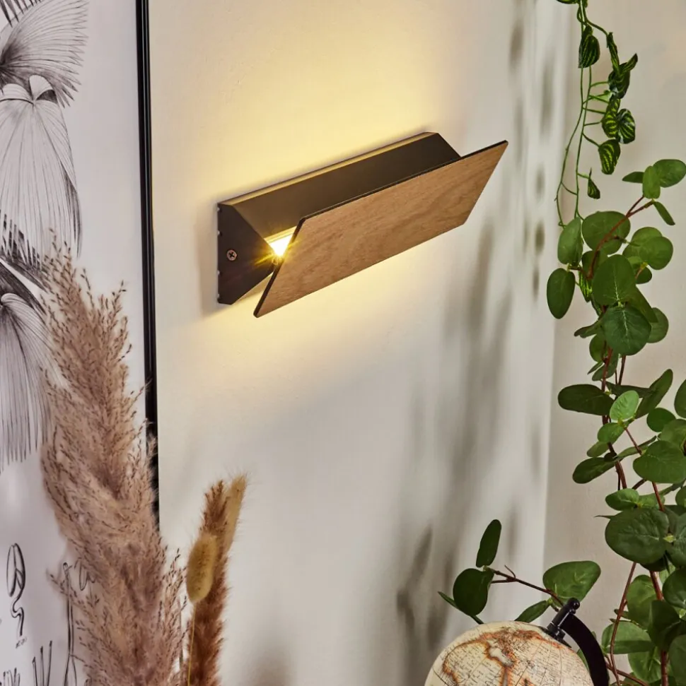 Applique Murale Syar Led Noir, 1 Lumiere