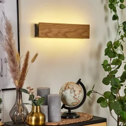 Applique Murale Syar Led Noir, 1 Lumiere