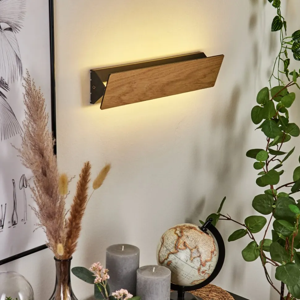 Applique Murale Syar Led Noir, 1 Lumiere