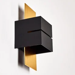 Applique Murale Tora Noir Dore, 1 Lumiere
