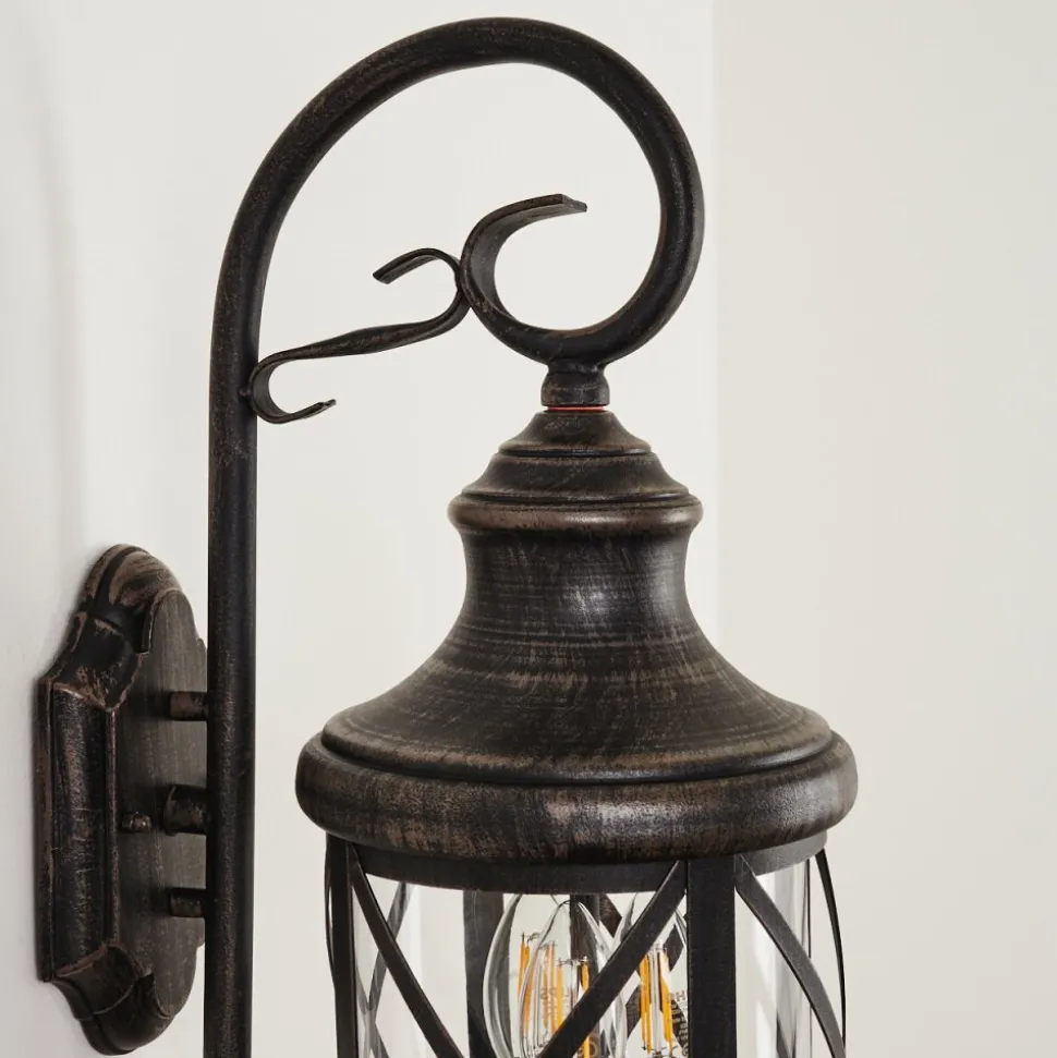 Applique Murale Zurich Brun, Couleur Bois, 3 Lumieres