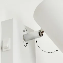 Applique Muralejavel Chrome, Blanc, 1 Lumiere