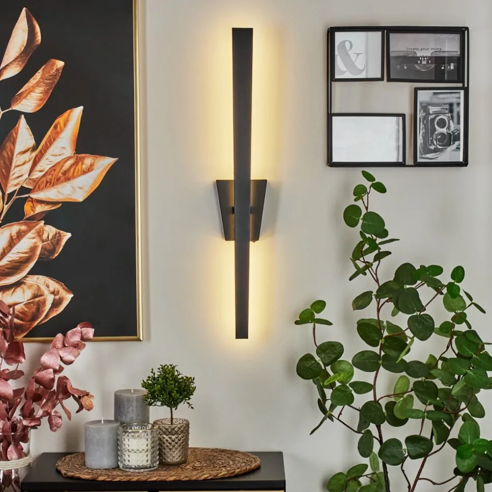 Applique Muralemeels Led Noir, 1 Lumiere