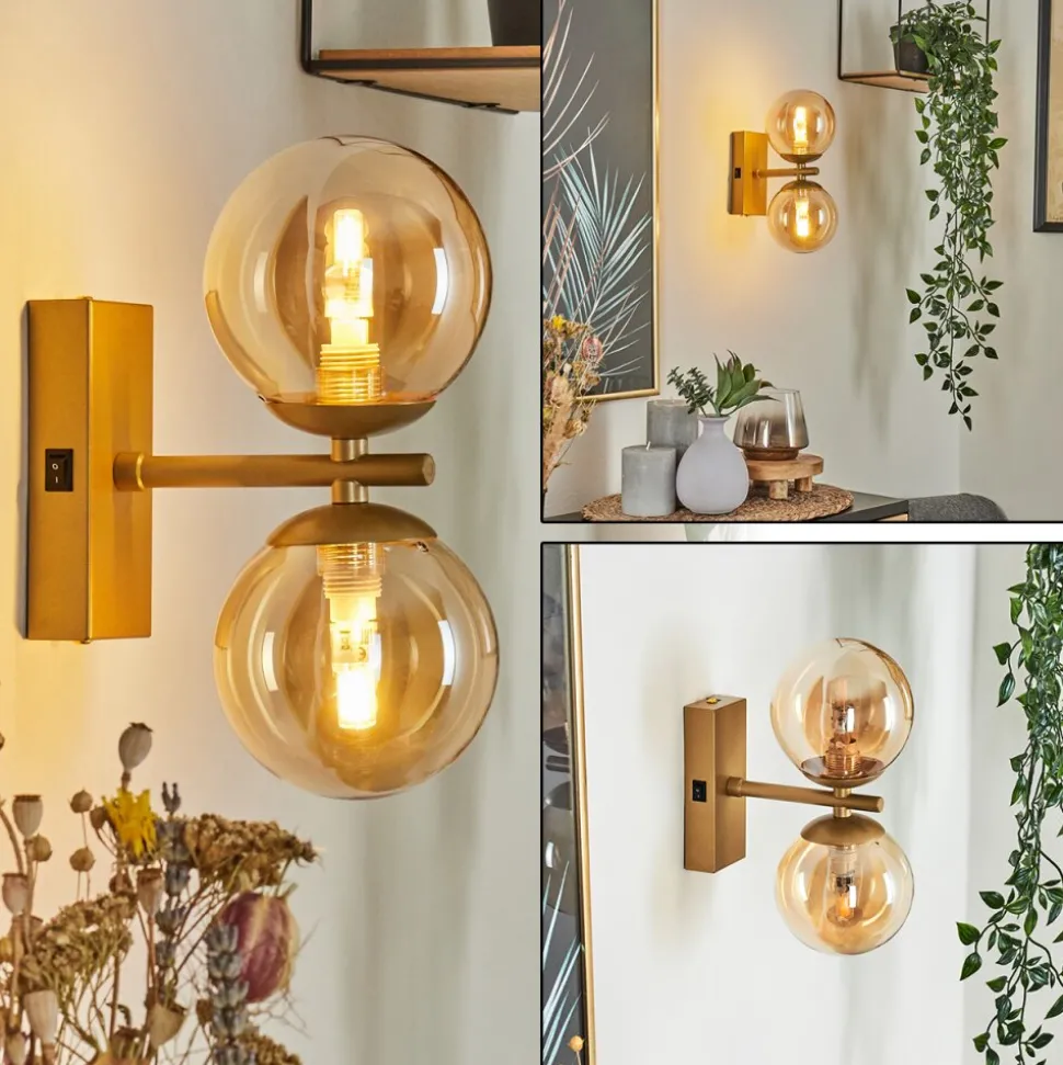 Applique Muraleremaisnil Laiton, 2 Lumieres