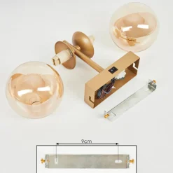 Applique Muraleremaisnil Laiton, 2 Lumieres