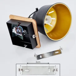 Applique Muralesafari Chrome, Ecru, Noir, 1 Lumiere