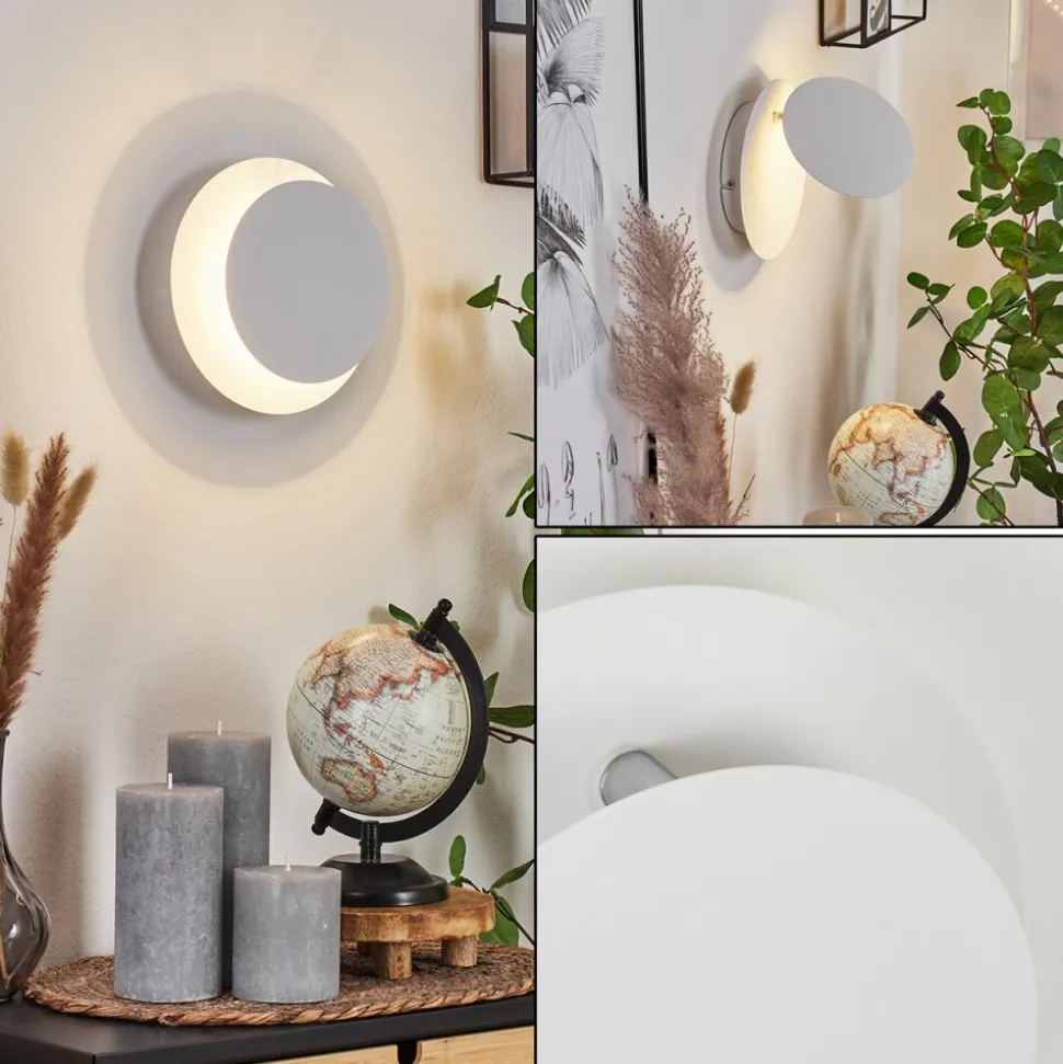Applique Muralesanguedo Led Chrome, Blanc, 1 Lumiere