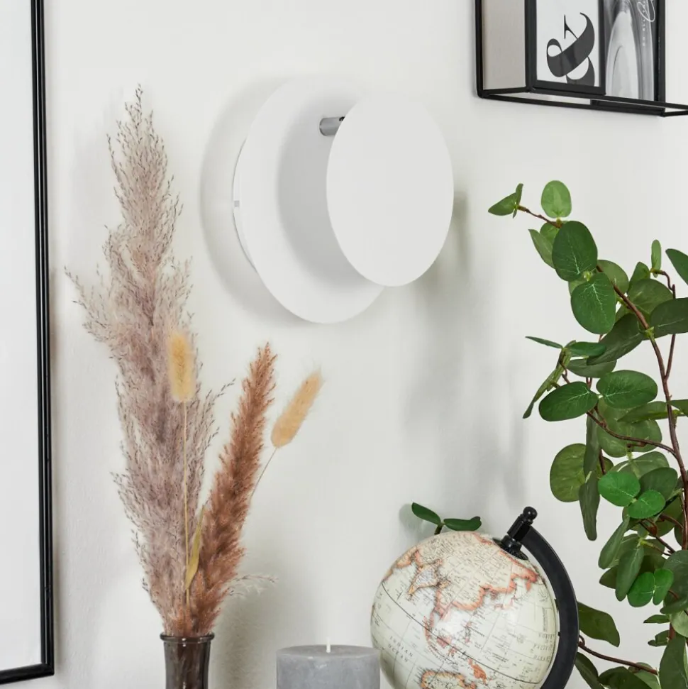 Applique Muralesanguedo Led Chrome, Blanc, 1 Lumiere