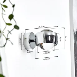 Applique Muralesapri Chrome, 1 Lumiere