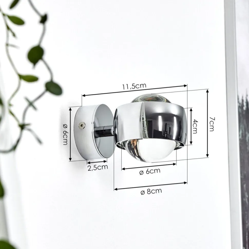 Applique Muralesapri Chrome, 1 Lumiere