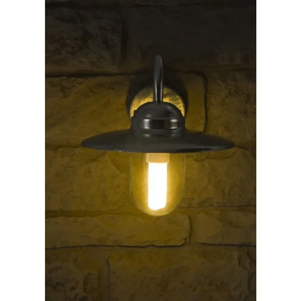 Applique Nordlux Luxembourg Acier Inoxydable, Transparent, Zingue, 1 Lumiere, Detecteur De Mouvement