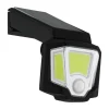 Applique Solaire Eglo Sens Led Noir, 1 Lumiere, Detecteur De Mouvement