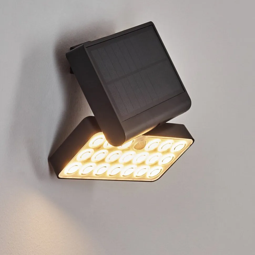 Applique Solaireestampes Led Anthracite, 1 Lumiere, Detecteur De Mouvement