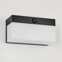 Applique Solairemalalhue Led Noir, 1 Lumiere, Detecteur De Mouvement