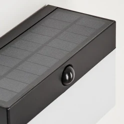 Applique Solairemalalhue Led Noir, 1 Lumiere, Detecteur De Mouvement