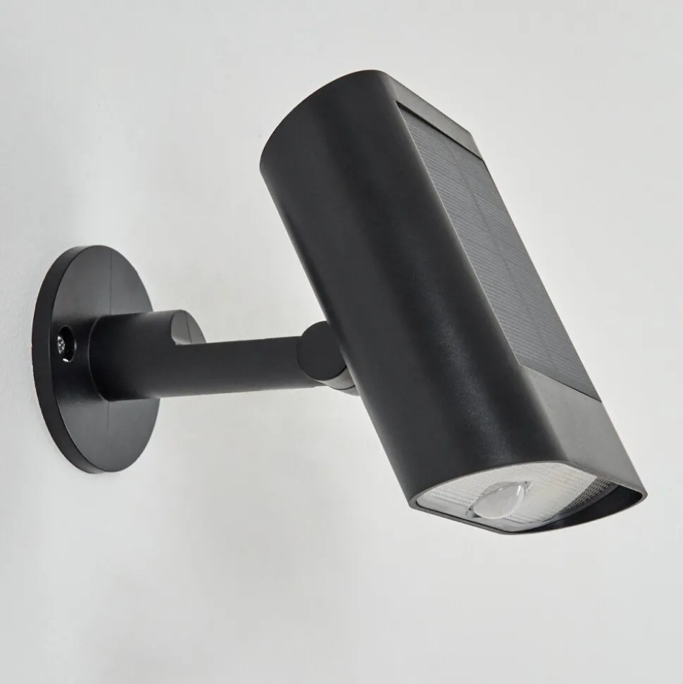 Applique Solaireusmagama Led Noir, 1 Lumiere, Detecteur De Mouvement