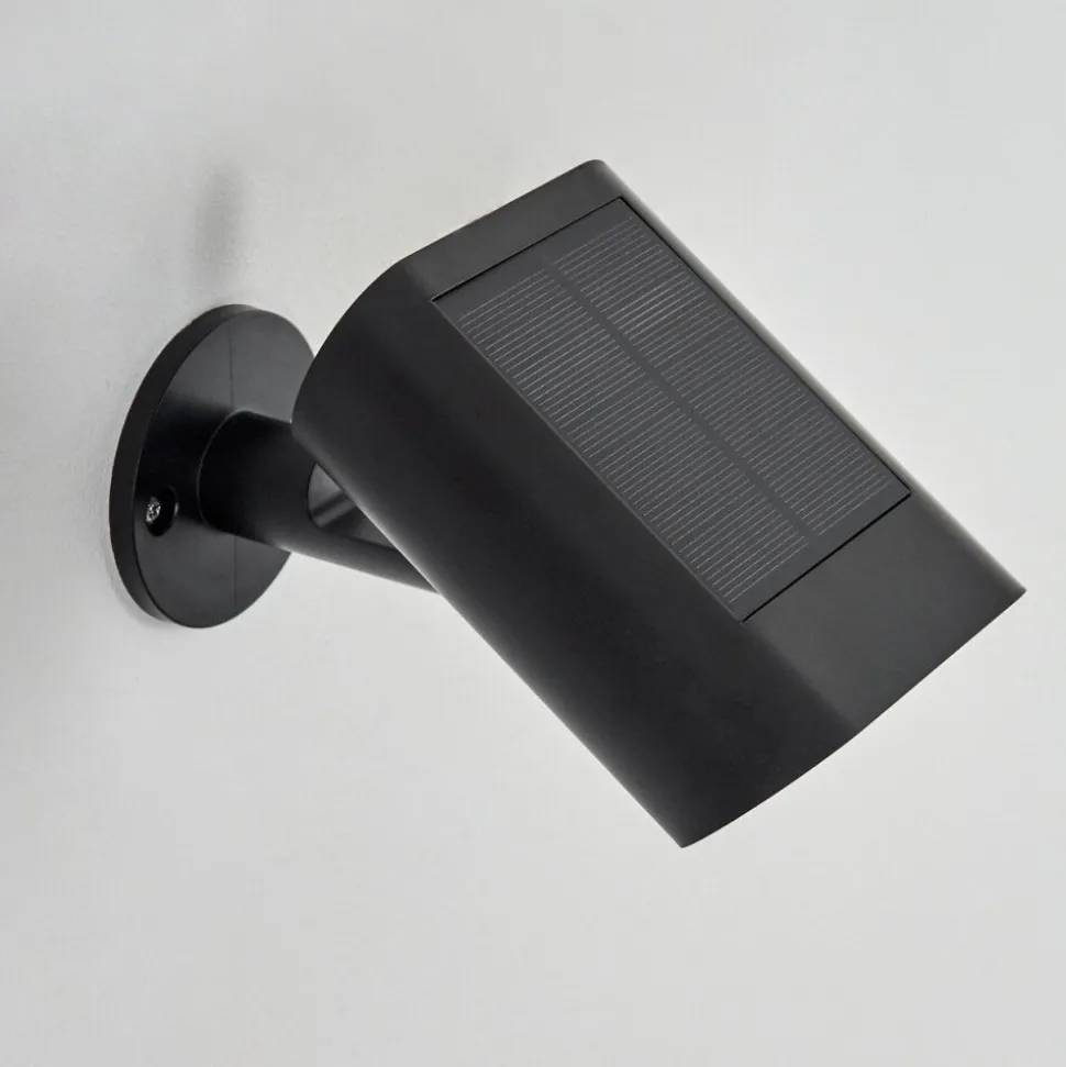 Applique Solaireusmagama Led Noir, 1 Lumiere, Detecteur De Mouvement