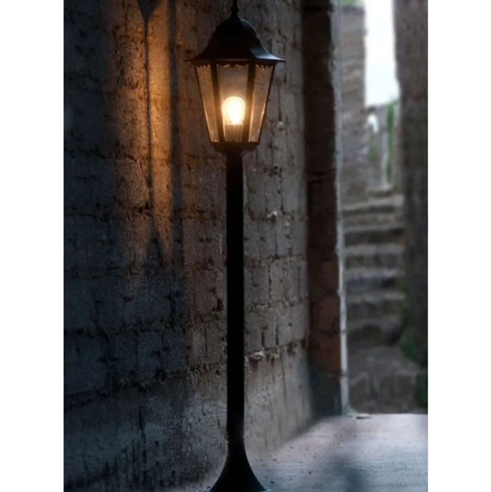 Borne D'Eclairage Lutec Bristol Noir, 1 Lumiere
