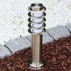 Borne D'Eclairage Tunes Acier Inoxydable, 1 Lumiere