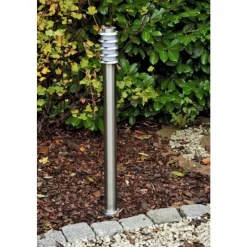 Borne D'Eclairage Tunes Acier Inoxydable, 1 Lumiere