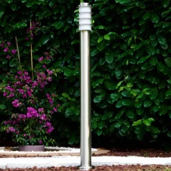 Borne D'Eclairage Tunes Acier Inoxydable, 1 Lumiere