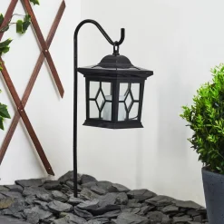 Borne Lumineuse Alavas Led Noir, 1 Lumiere