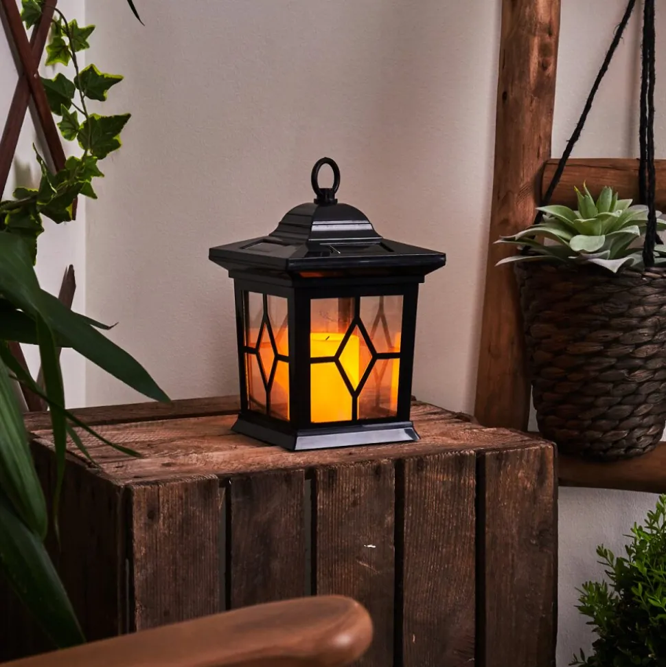 Borne Lumineuse Alavas Led Noir, 1 Lumiere