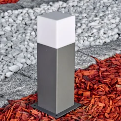Borne Lumineuse Algier Led Anthracite, 1 Lumiere