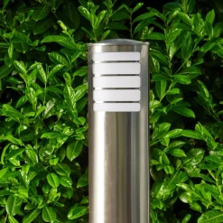 Borne Lumineuse Alslev Acier Inoxydable, 1 Lumiere