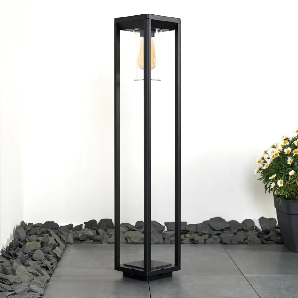 Borne Lumineuse Baoshan Noir, 1 Lumiere