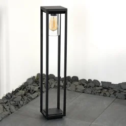 Borne Lumineuse Baoshan Noir, 1 Lumiere