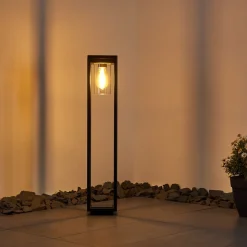 Borne Lumineuse Baoshan Noir, 1 Lumiere