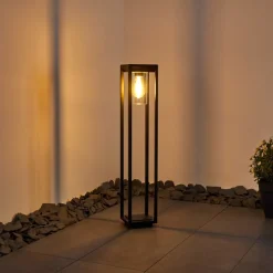 Borne Lumineuse Baoshan Noir, 1 Lumiere
