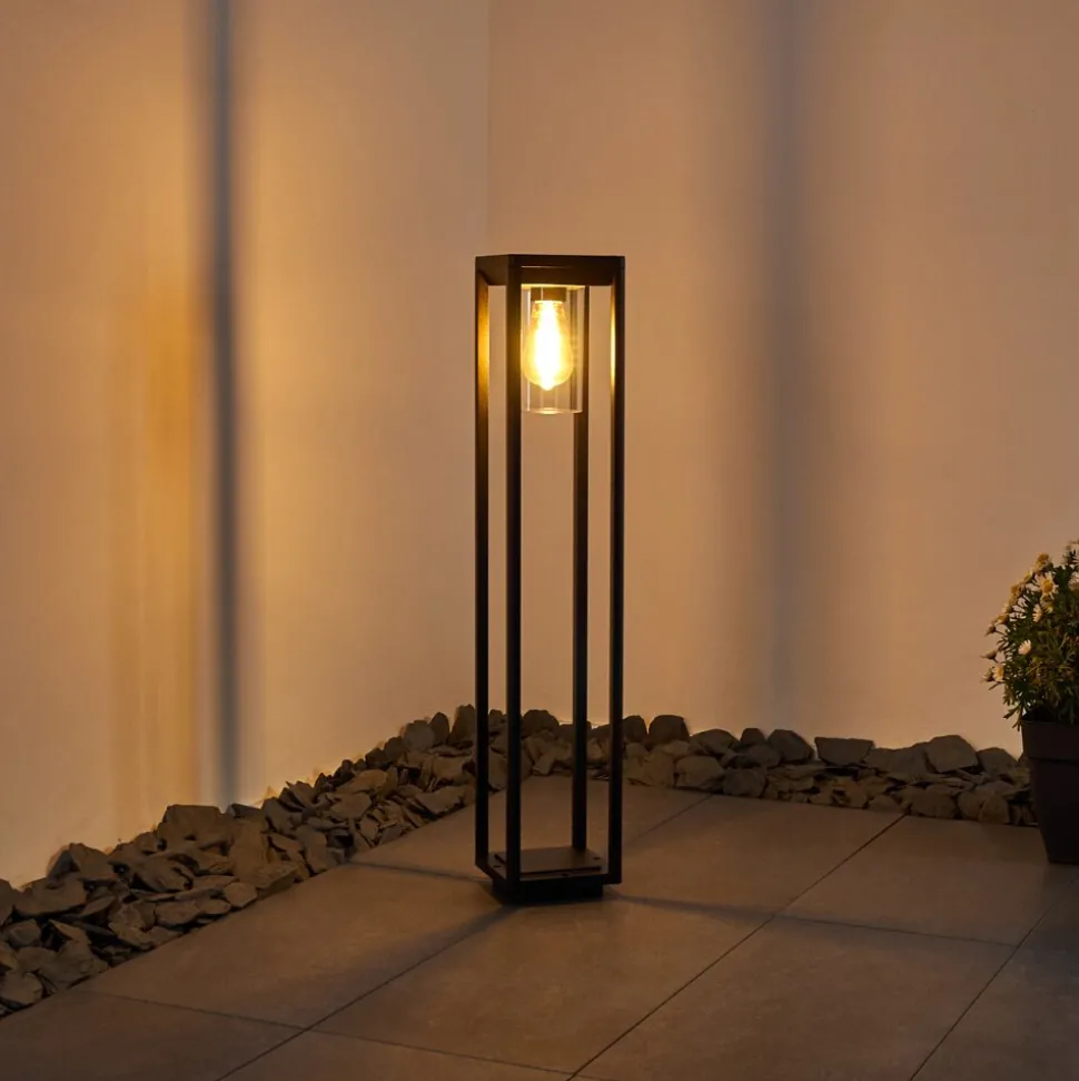 Borne Lumineuse Baoshan Noir, 1 Lumiere