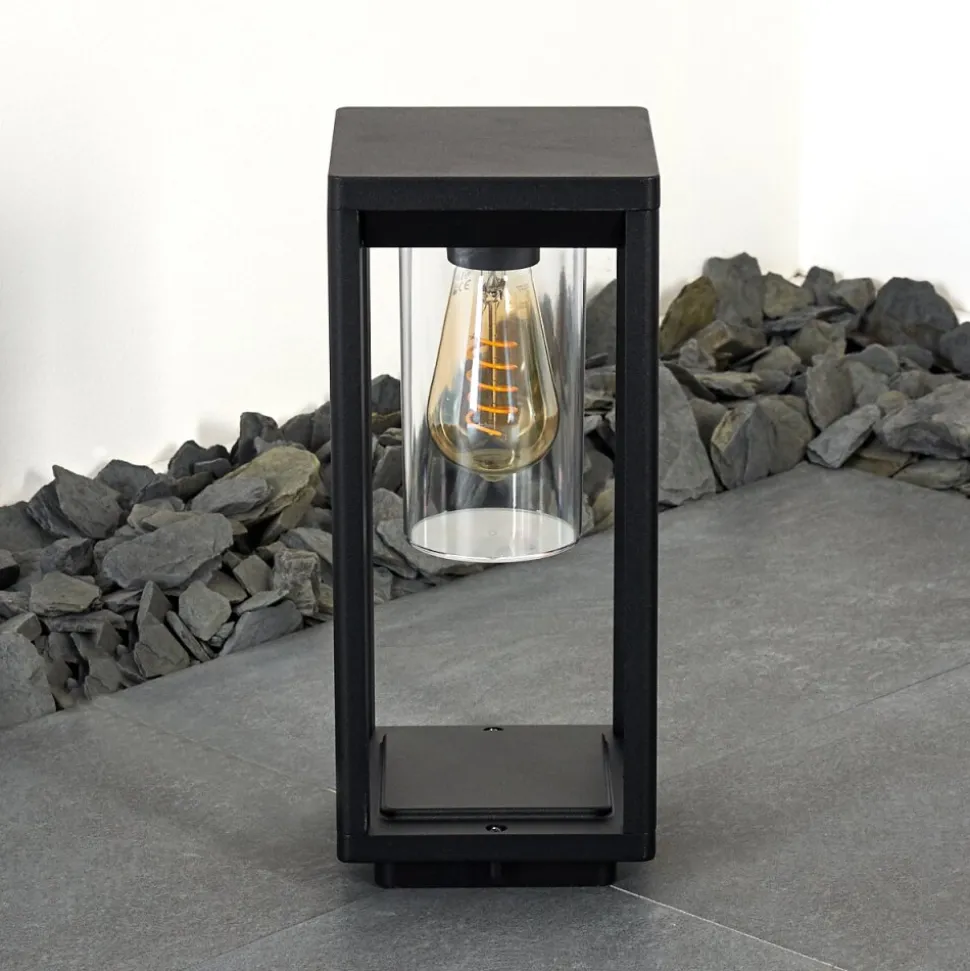 Borne Lumineuse Baoshan Noir, 1 Lumiere