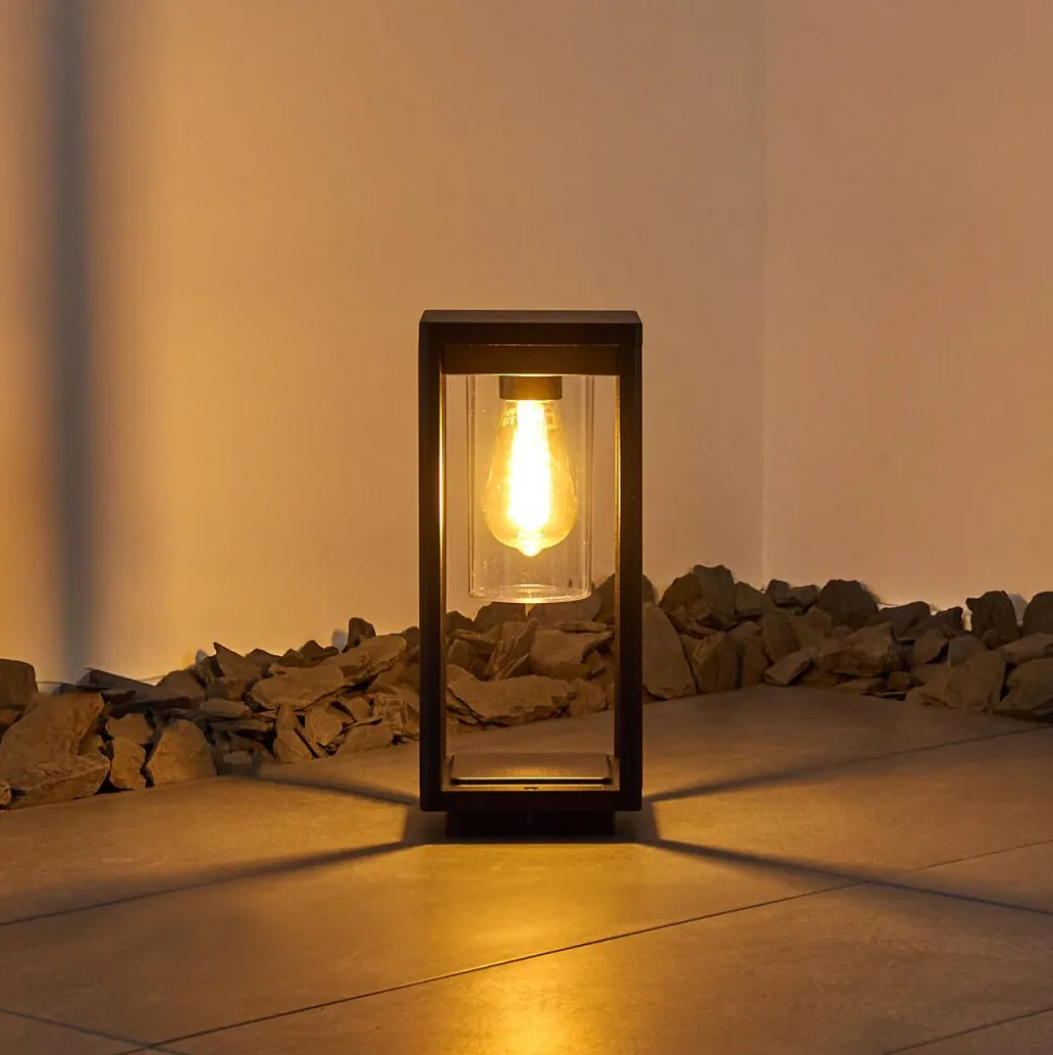 Borne Lumineuse Baoshan Noir, 1 Lumiere