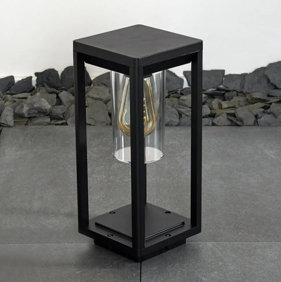 Borne Lumineuse Baoshan Noir, 1 Lumiere