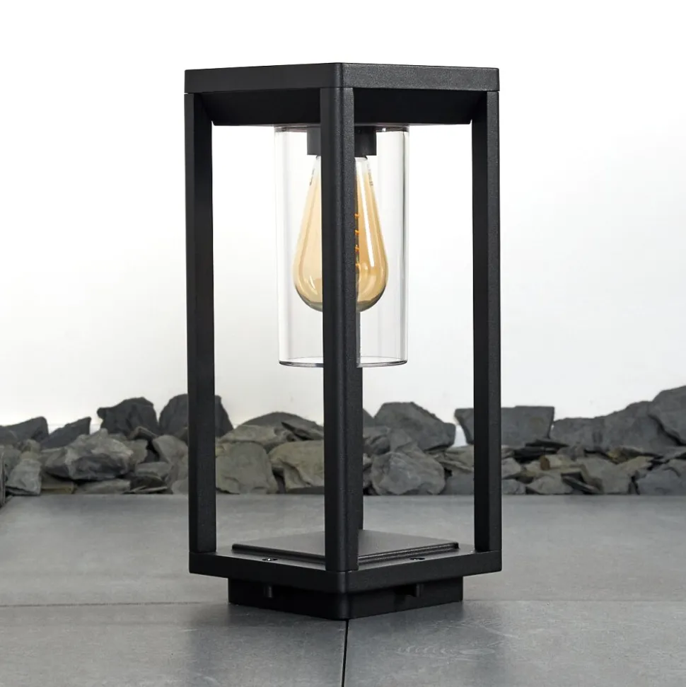 Borne Lumineuse Baoshan Noir, 1 Lumiere
