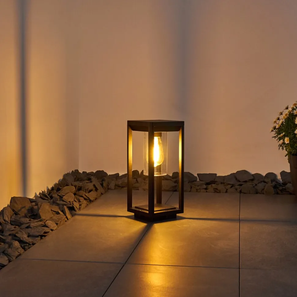 Borne Lumineuse Baoshan Noir, 1 Lumiere