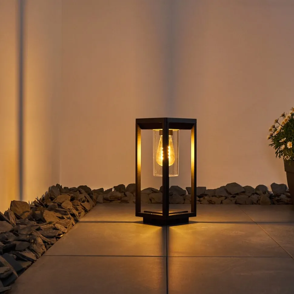 Borne Lumineuse Baoshan Noir, 1 Lumiere