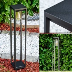 Borne Lumineuse Baoshan Noir, 1 Lumiere