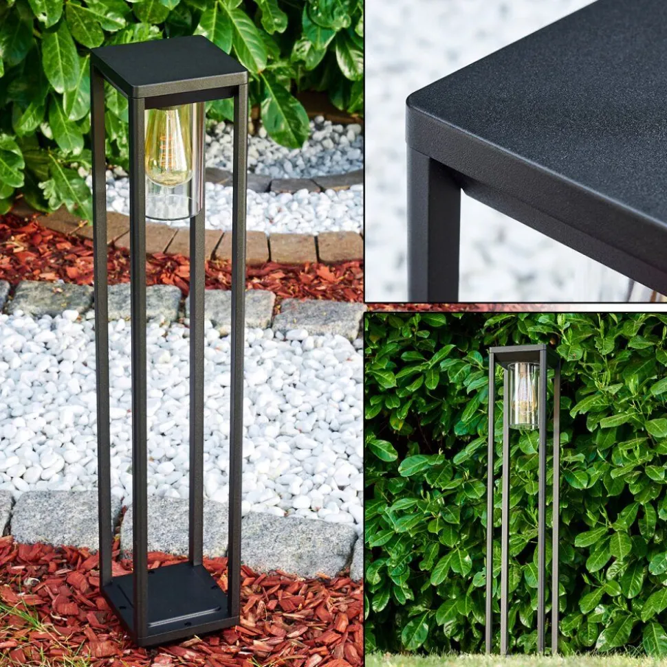 Borne Lumineuse Baoshan Noir, 1 Lumiere
