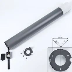 Borne Lumineuse Baulund Led Anthracite, 1 Lumiere
